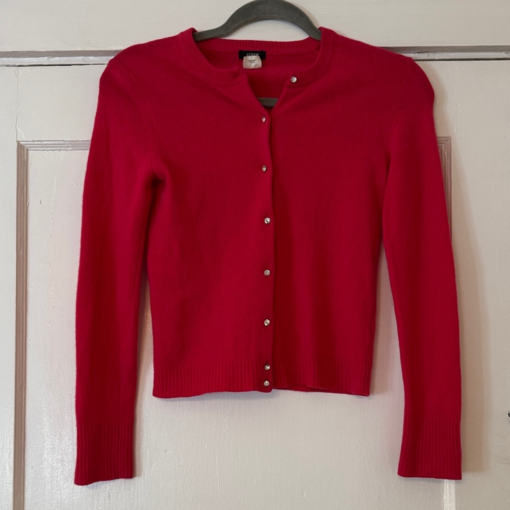 J. Crew Pink Cardigan Sweater